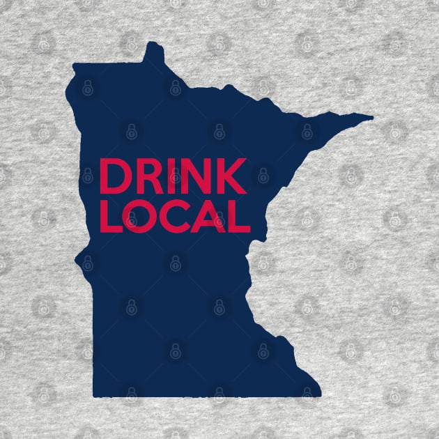 Minnesota Drink Local MN Navy by mindofstate